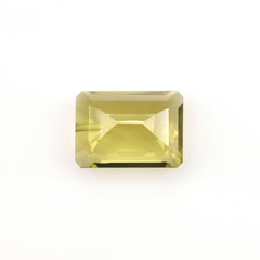 OLIVE QUARTZ CUT OCTAGON (MEDIUM)(CLEAN) 14.00X10.00 MM 6.67 Cts.