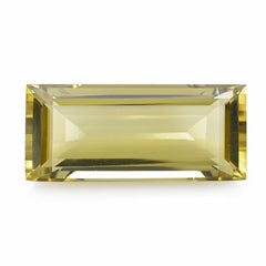 OLIVE QUARTZ CUT BAGUETTE 32X14MM 32.80 Cts.