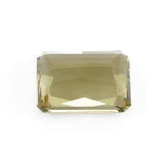 OLIVE QUARTZ RADIANT CUT WITH OCTAGON TABLE (#1) 18X13MM 16.10 Cts.