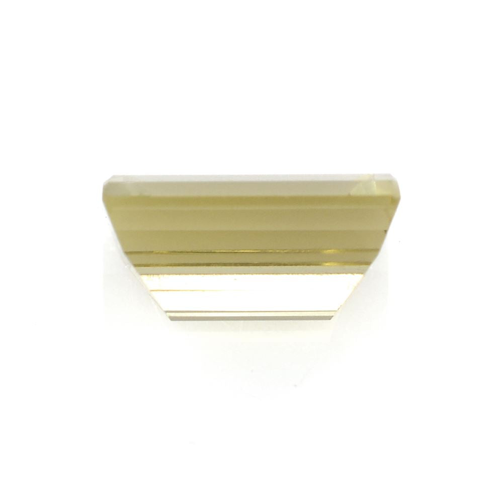 OLIVE QUARTZ STEP CUT FANCY 10X8MM 3.40 Cts.