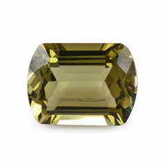 OLIVE QUARTZ CUT FANCY CUSHION 16X12MM 10.19 Cts.