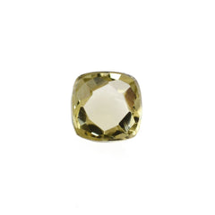 OLIVE QUARTZ CHECKER CUT CUSHION CAB 5MM 0.59 Cts.