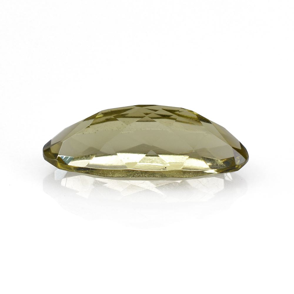 OLIVE QUARTZ CUT OVAL 16X7MM 3.50 Cts.