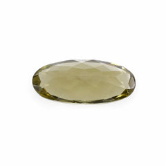 OLIVE QUARTZ CUT OVAL 16X7MM 3.50 Cts.