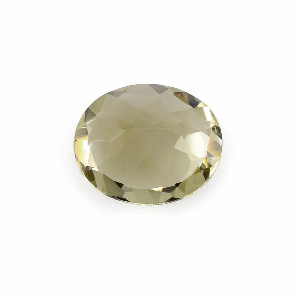 OLIVE QUARTZ CUT OVAL 12X10MM 4.19 Cts.