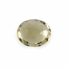 OLIVE QUARTZ CUT OVAL 12X10MM 4.19 Cts.