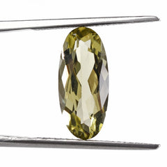 OLIVE QUARTZ CUT OVAL 16X7MM 4.03 Cts.