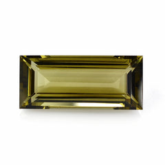 OLIVE QUARTZ CUT BAGUETTE 32X14MM 35.50 Cts.