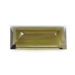OLIVE QUARTZ CUT BAGUETTE 32X14MM 35.50 Cts.