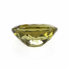 OLIVE QUARTZ CUT OVAL 16X12MM 7.78 Cts.