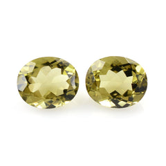 OLIVE QUARTZ CUT OVAL 12X10MM 4.42 Cts.