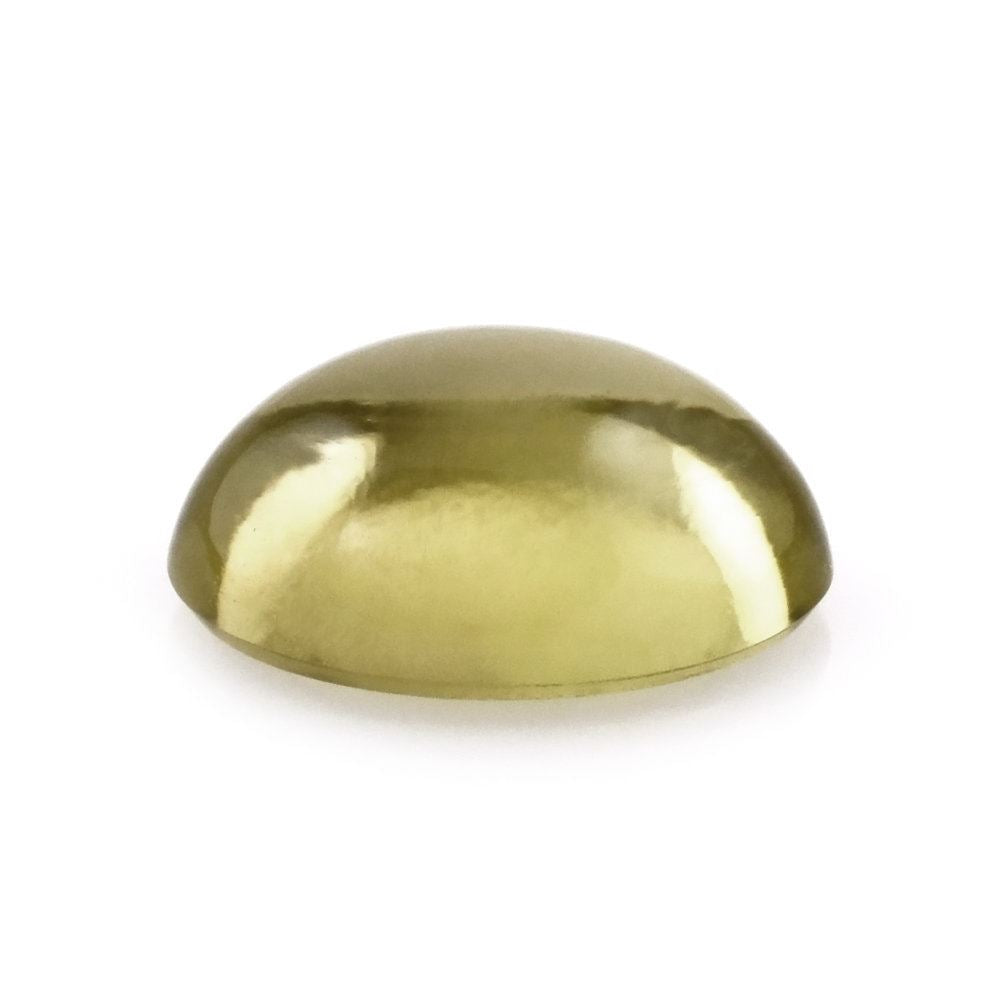 OLIVE QUARTZ OVAL CAB 8X6MM 1.25 Cts.