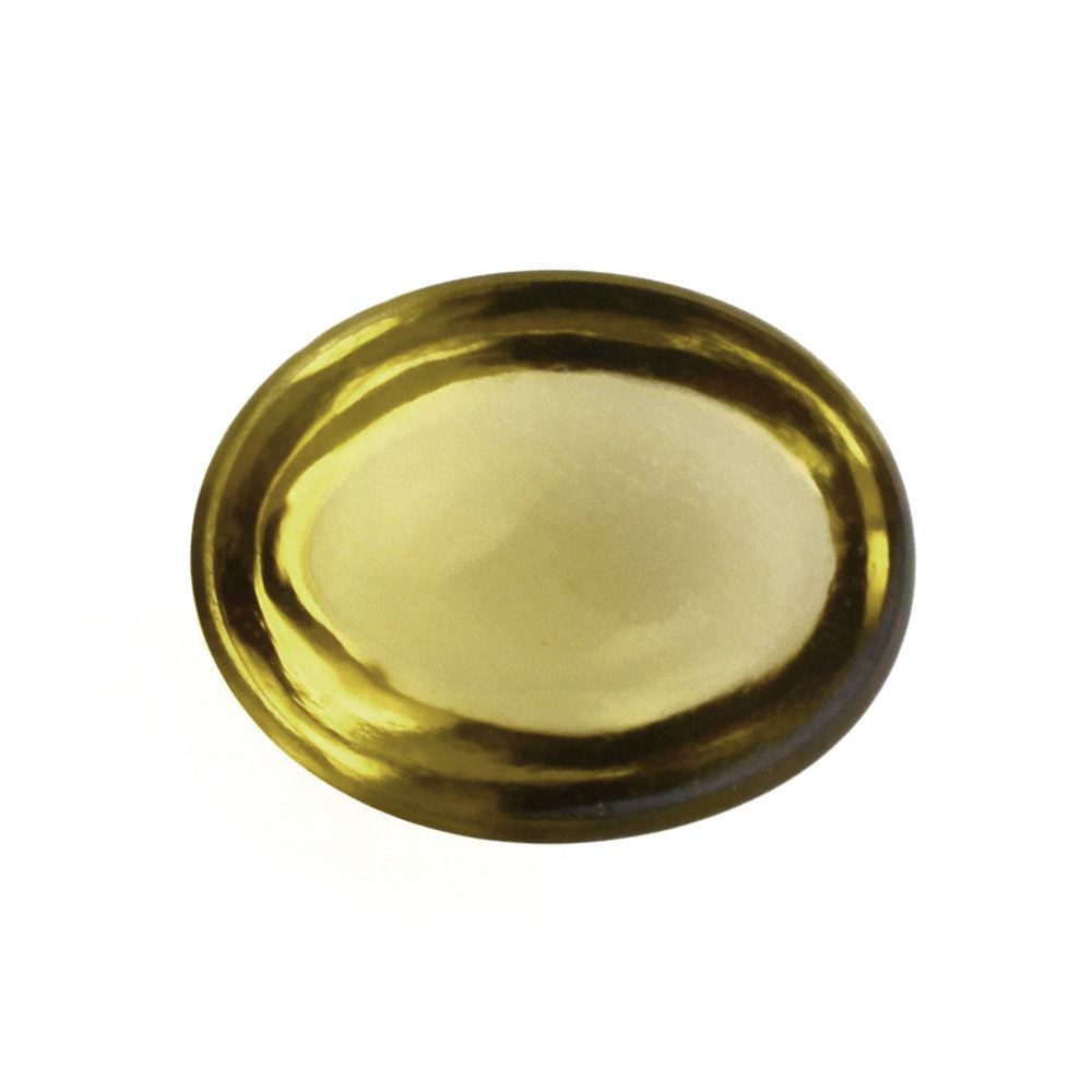 OLIVE QUARTZ OVAL CAB 8X6MM 1.25 Cts.
