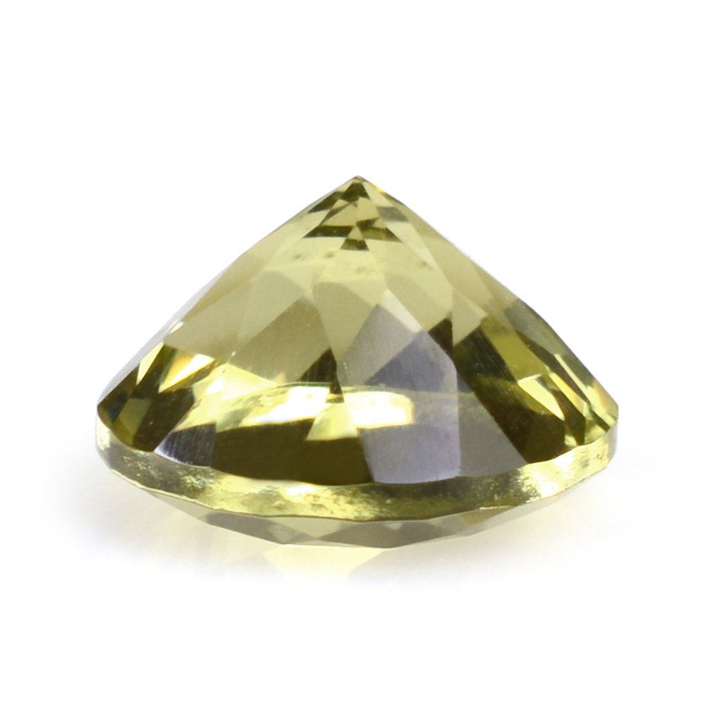 OLIVE QUARTZ CUT ROUND 9MM 2.43 Cts.