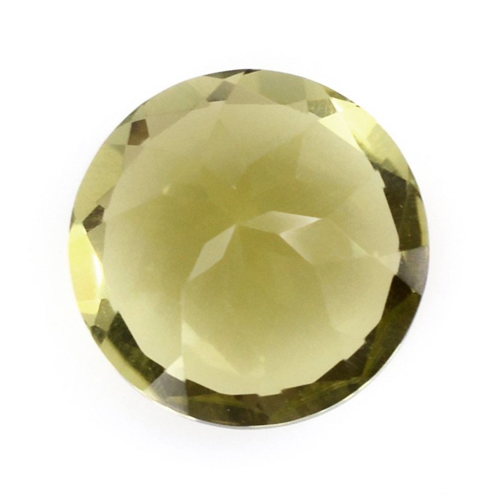 OLIVE QUARTZ CUT ROUND 9MM 2.43 Cts.