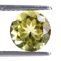 OLIVE QUARTZ CUT ROUND 9MM 2.43 Cts.