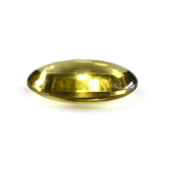 OLIVE QUARTZ LENTIL OVAL 20X15MM 13.81 Cts.