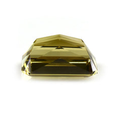 OLIVE QUARTZ FANCY CUT OCTAGON 18X13MM 15.45 Cts.