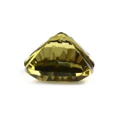 OLIVE QUARTZ CONCAVE CUT CUSHION (DES#72) 14MM 10.26 Cts.
