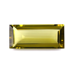 OLIVE QUARTZ CUT BAGUETTE 32X14MM 31.51 Cts.