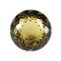 OLIVE QUARTZ PORTUGUESE CUT ROUND (DES#34) 12MM 8.90 Cts.