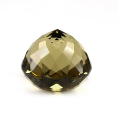 OLIVE QUARTZ PORTUGUESE CUT ROUND (DES#34) 12MM 8.90 Cts.