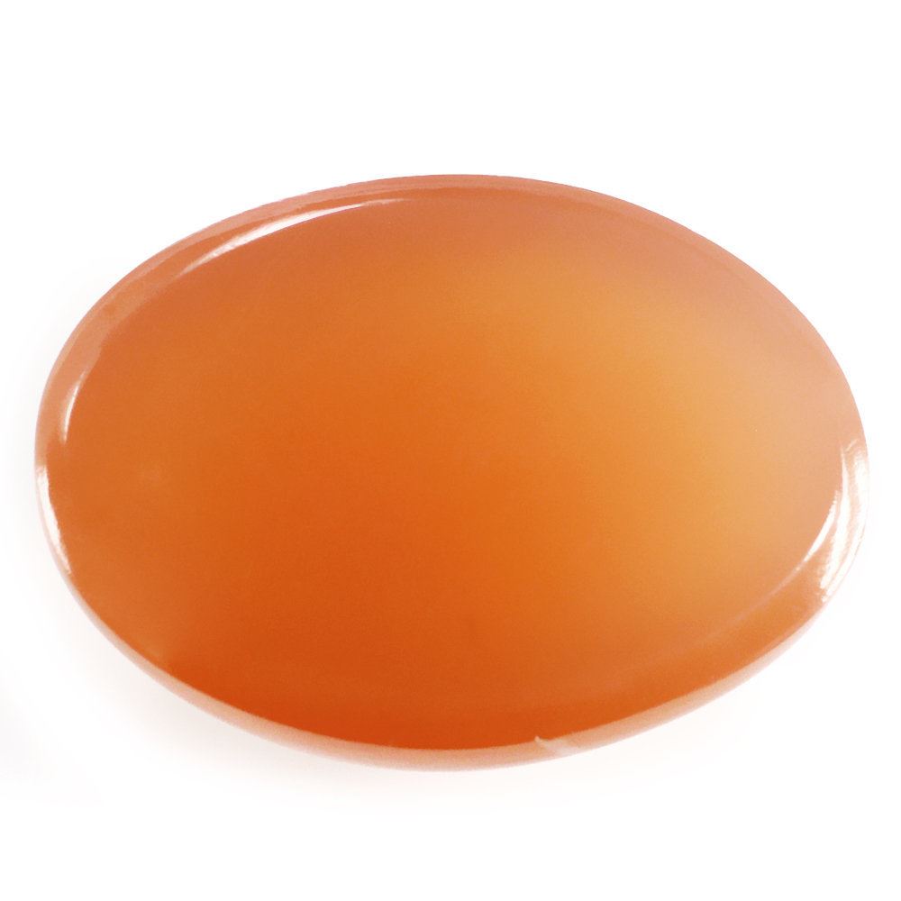 ORANGE MOONSTONE OVAL CAB 18X13MM 12.92 Cts.