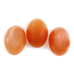 ORANGE MOONSTONE OVAL CAB 18X13MM 12.92 Cts.