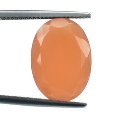 ORANGE MOONSTONE BOTH SIDE TABLE CUT OVAL 18X13MM 7.90 Cts.