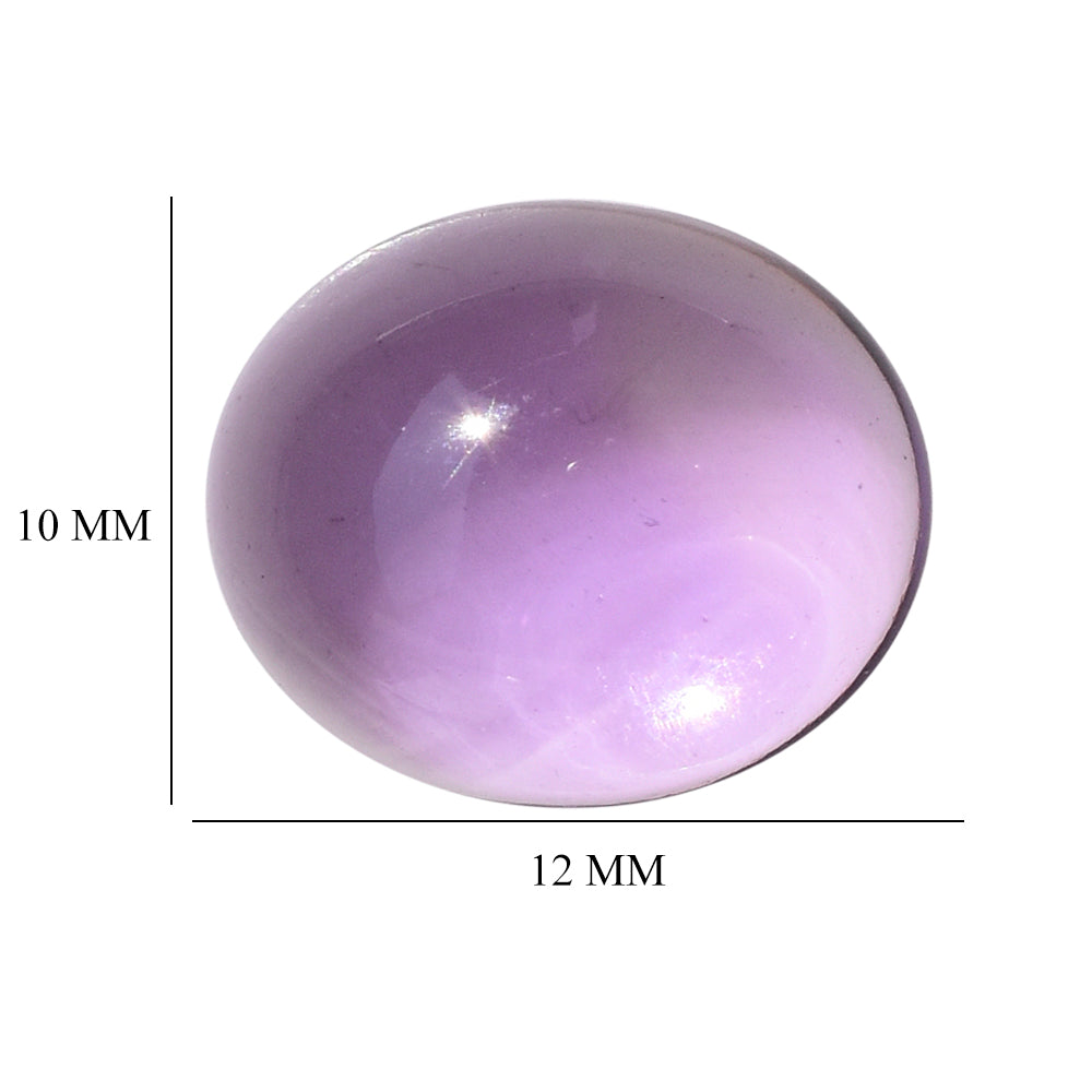 PINK AMETHYST PLAIN OVAL CAB (AAA/CLEAN) 12.00X10.00 M 4.78 Cts.