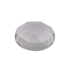 PINK AMETHYST ROSE CUT OVAL CAB 12X10MM 4.17 Cts.