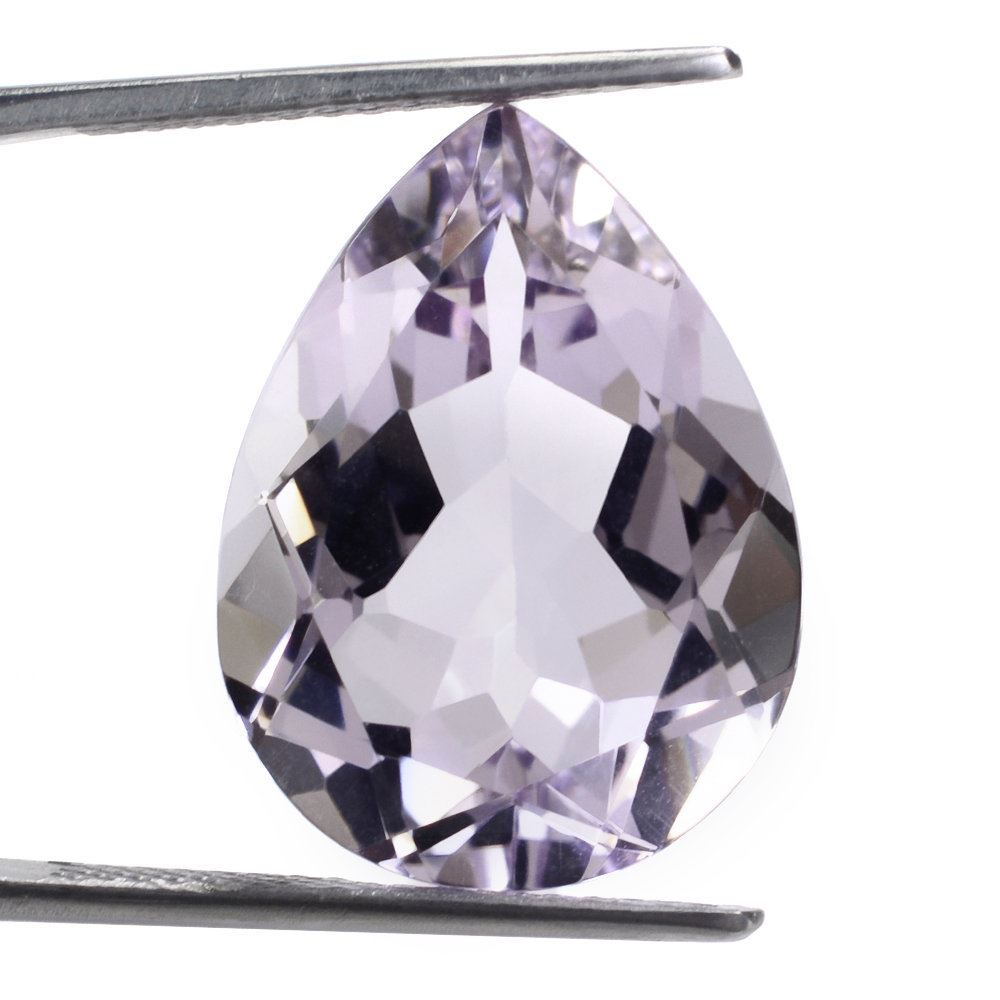 PINK AMETHYST CUT PEAR 21X16MM 17.10 Cts.