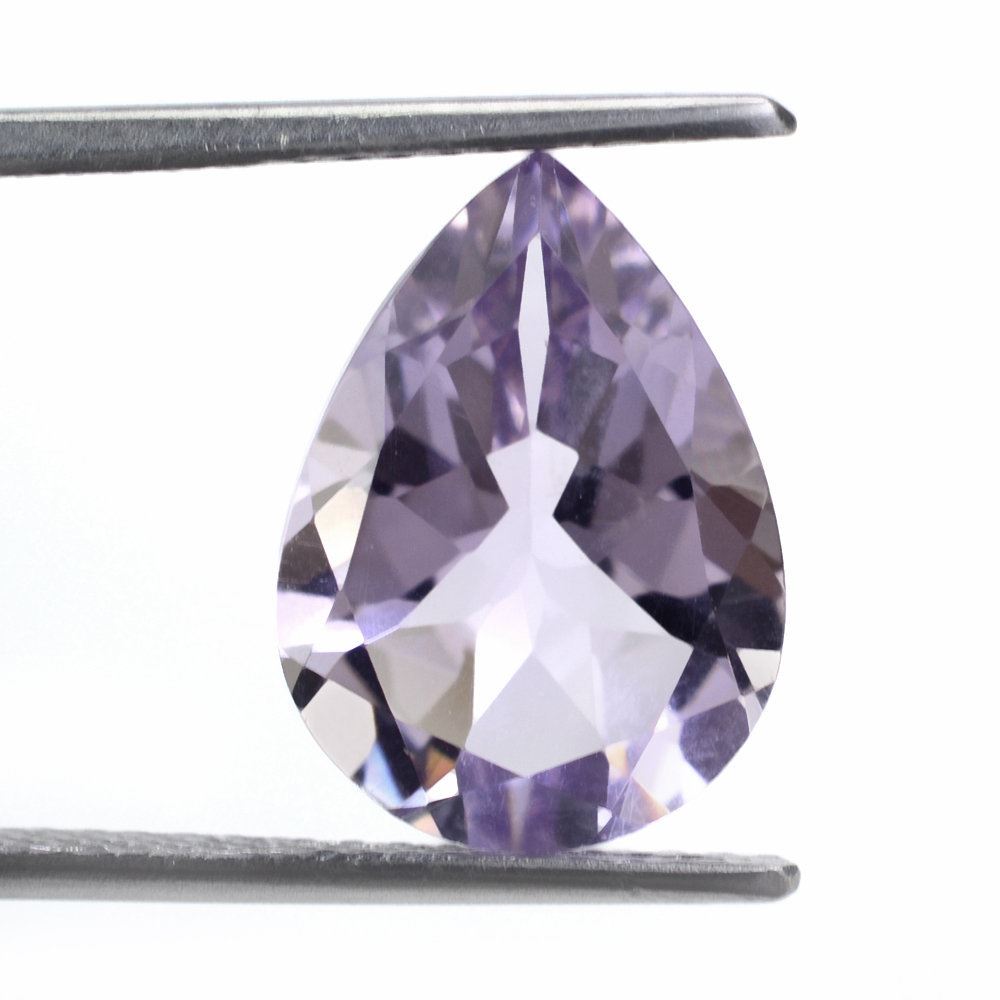PINK AMETHYST CUT PEAR 15X11MM 6.15 Cts.