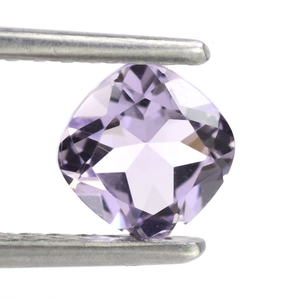 PINK AMETHYST CUT CUSHION 6MM 0.88 Cts.