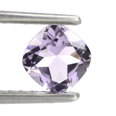 PINK AMETHYST CUT CUSHION 6MM 0.88 Cts.