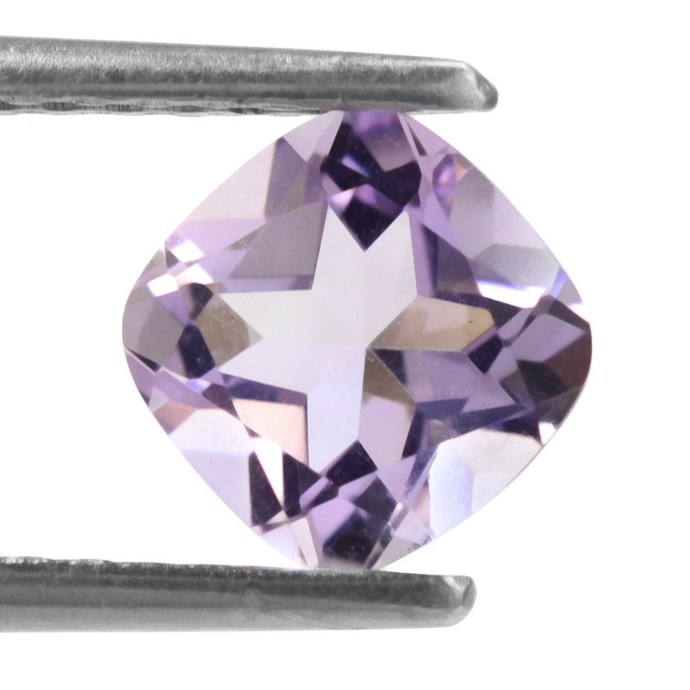 PINK AMETHYST CUT CUSHION 7MM 1.33 Cts.