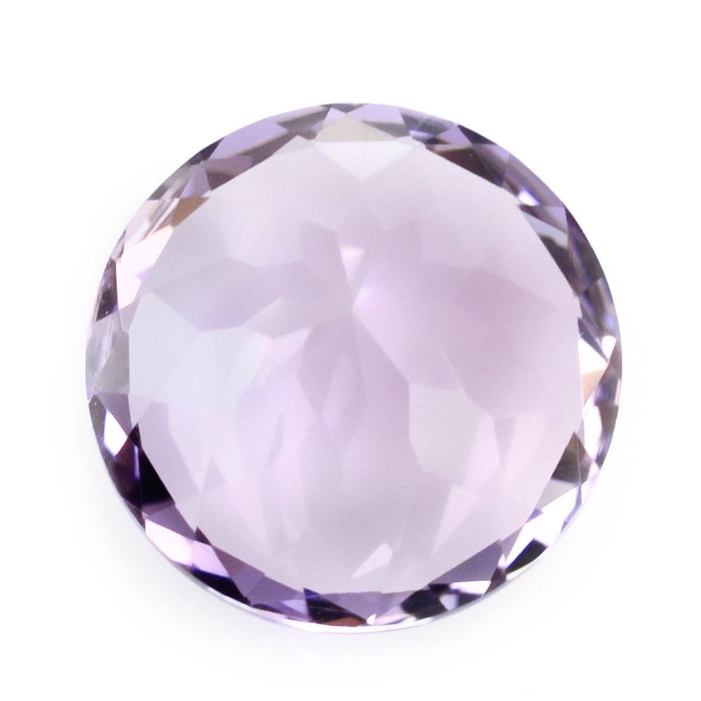 PINK AMETHYST CUT ROUND (LITE) 12MM 5.70 Cts.