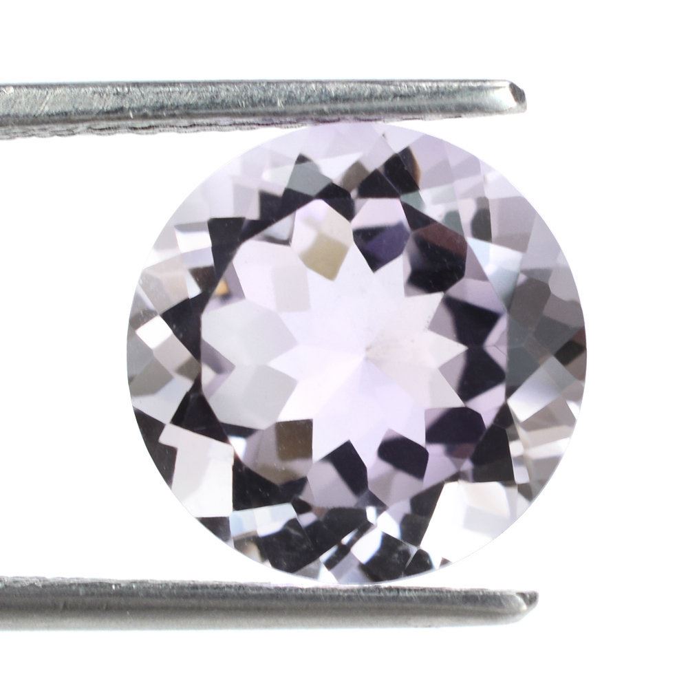 PINK AMETHYST CUT ROUND (LITE) 12MM 5.70 Cts.
