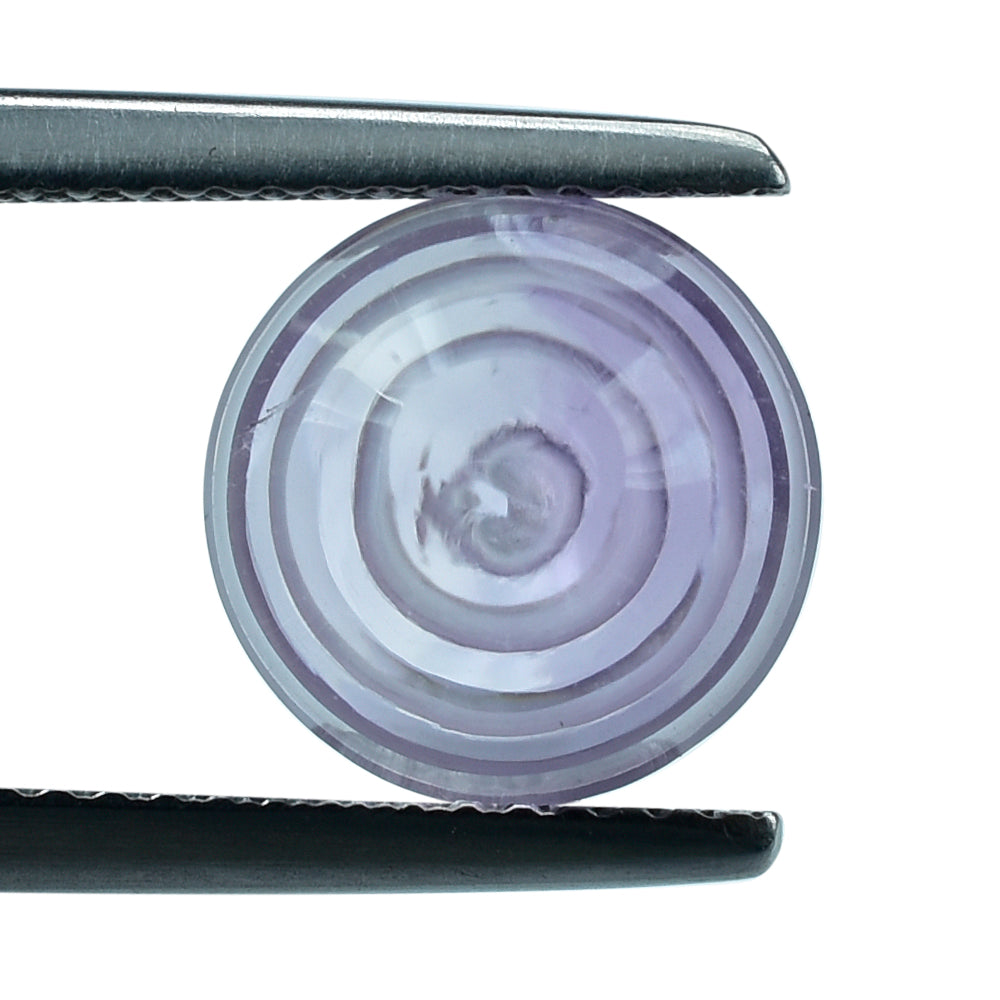 PINK AMETHYST CONCAVE CUT BALL (DES#136) (HALF DRILL) (MEDIUM) 10MM 6.35 Cts.
