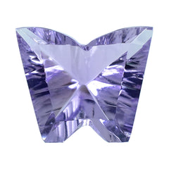 PINK AMETHYST CONCAVE CUT BUTTERFLY (DES#64) (DARK) 12X10MM 3.70 Cts.