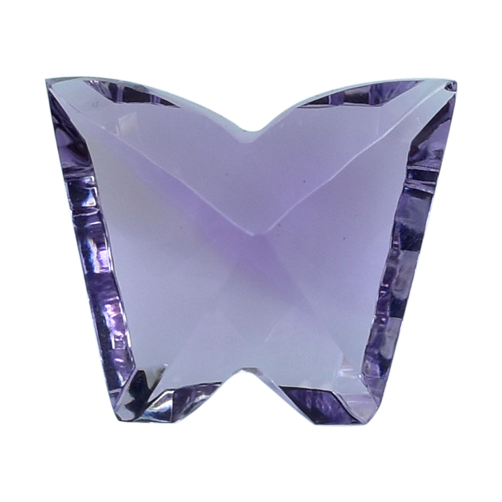 PINK AMETHYST CONCAVE CUT BUTTERFLY (DES#64) (DARK) 12X10MM 3.70 Cts.