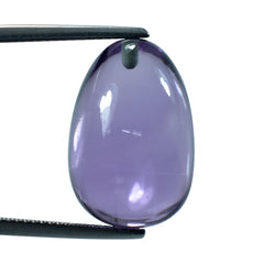 PINK AMETHYST PLAIN EGG (DES#53) (HALF DRILL) (DARK) 19.50X13MM 24.60 Cts.