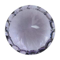 PINK AMETHYST CONCAVE CUT ROUND (DES#46) (MEDIUM) 15MM 11.18 Cts.