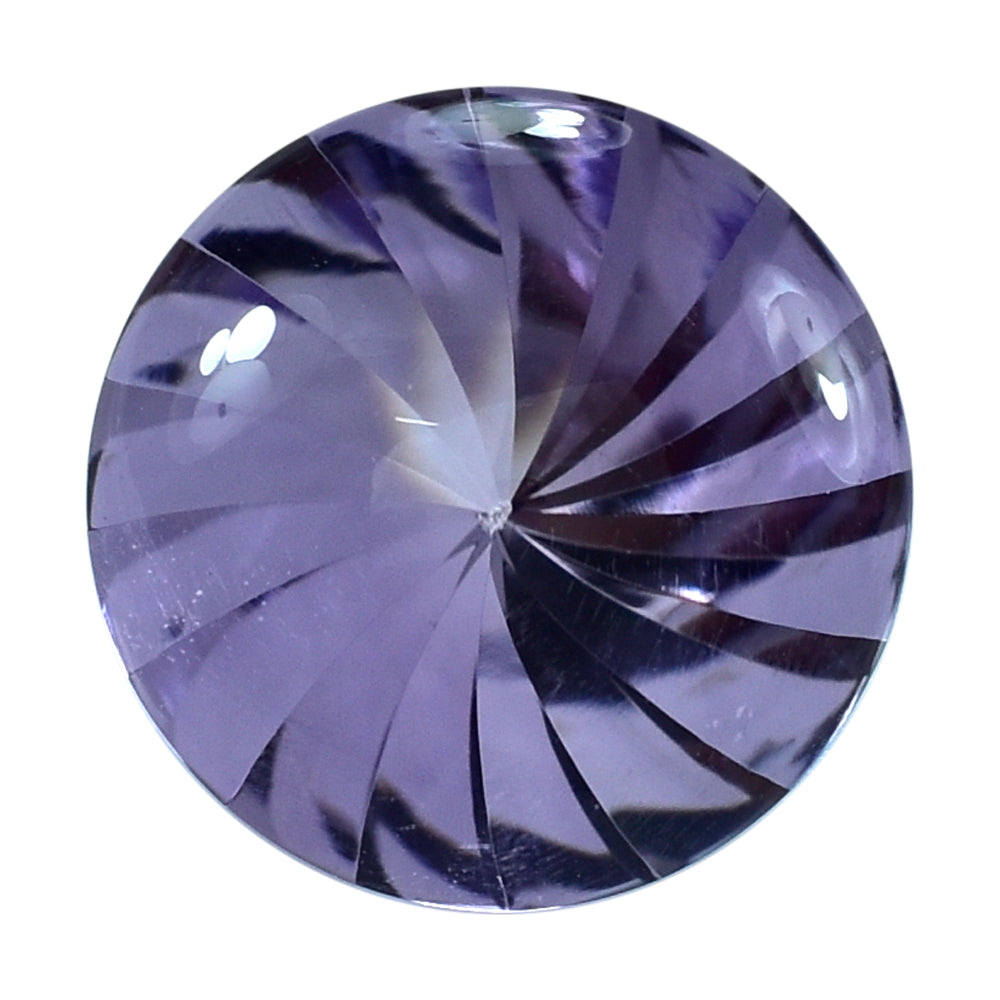 PINK AMETHYST BUFFTOP ROUND WITH TWISTED CONCAVE (DES#31) (MEDIUM) 15MM 9.90 Cts.