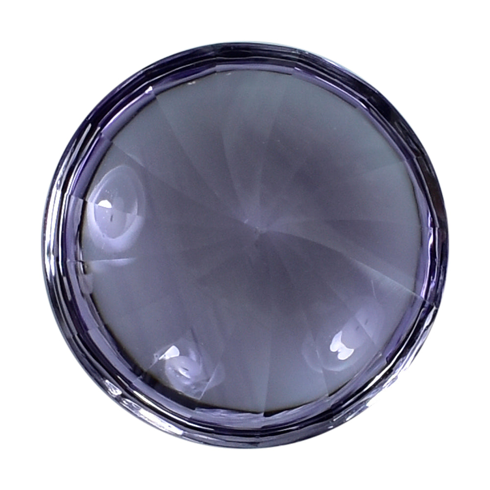 PINK AMETHYST BUFFTOP ROUND WITH TWISTED CONCAVE (DES#31) (MEDIUM) 15MM 9.90 Cts.