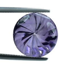 PINK AMETHYST BUFFTOP ROUND WITH TWISTED CONCAVE (DES#31) (MEDIUM) 15MM 9.90 Cts.