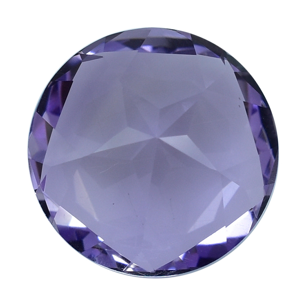 PINK AMETHYST PENTAGON ROUND WITH STAR CUT BACK (DES#44) (MEDIUM) 15MM 10.88 Cts.