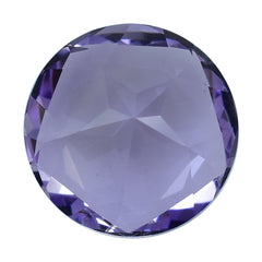 PINK AMETHYST PENTAGON ROUND WITH STAR CUT BACK (DES#44) (MEDIUM) 15MM 10.88 Cts.
