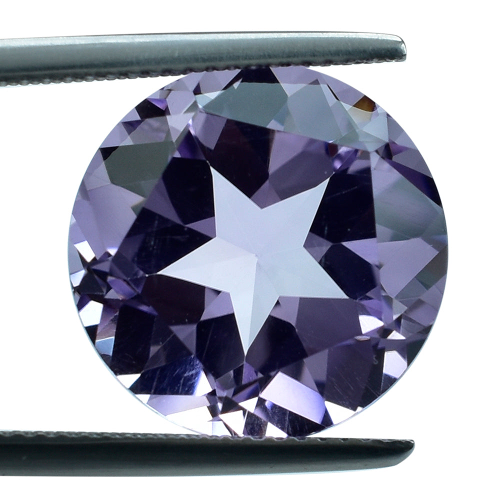 PINK AMETHYST PENTAGON ROUND WITH STAR CUT BACK (DES#44) (MEDIUM) 15MM 10.88 Cts.