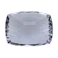 PINK AMETHYST STEP CUT CUSHION WITH CARVED SIDES (DES#78) (LITE) 16X12MM 10.22 Cts.